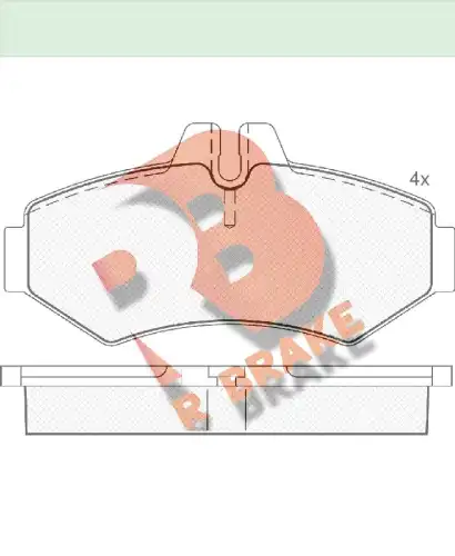 Тормозные колодки дисковые R BRAKE RB1289