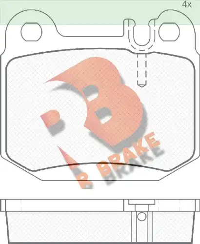Тормозные колодки дисковые R BRAKE RB1391