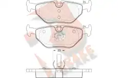 Тормозные колодки дисковые R BRAKE RB1707