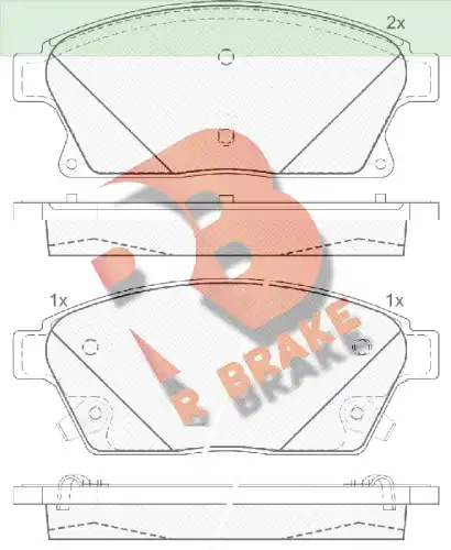 Тормозные колодки дисковые R BRAKE RB1939