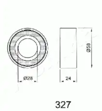 45-03-327 ASHIKA, РОЛИК НАТЯЖНОЙ ТАЙВАНЬ