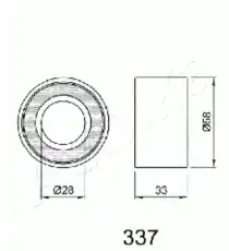 РОЛИК НАТЯЖНОЙ 45-03-337 ASHIKA