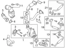 Прокладка коллектора GMC 12623450