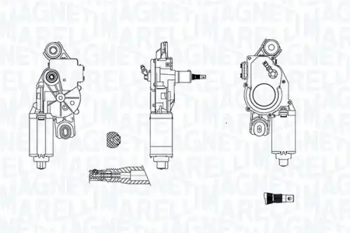 Двигатель стеклоочистителя 064072900010 MAGNETI MARELLI