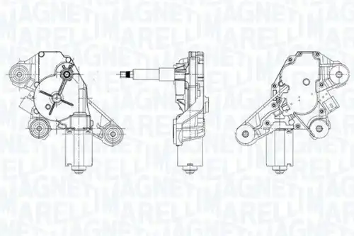 Двигатель стеклоочистителя 064073400010 MAGNETI MARELLI