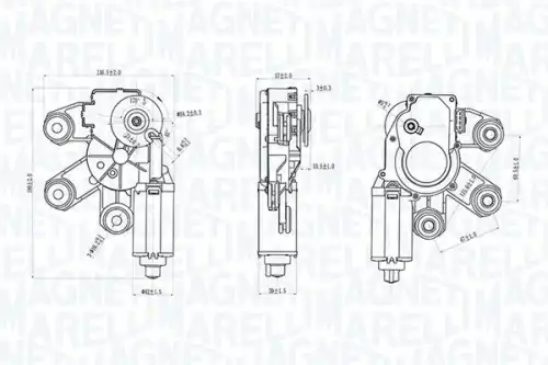 Двигатель стеклоочистителя 064074900010 MAGNETI MARELLI