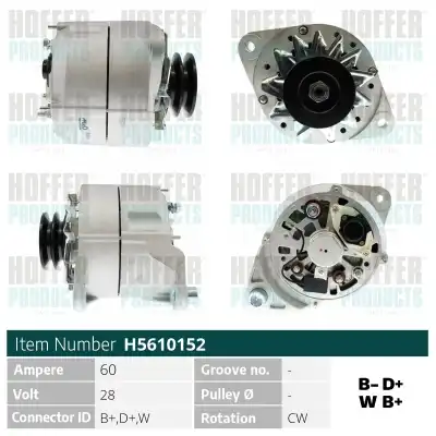 Генератор HOFFER H5610152
