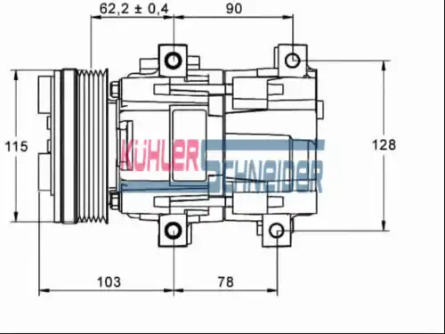 компрессор кондиционера Ford 8434201 KUHLER SCHNEIDER