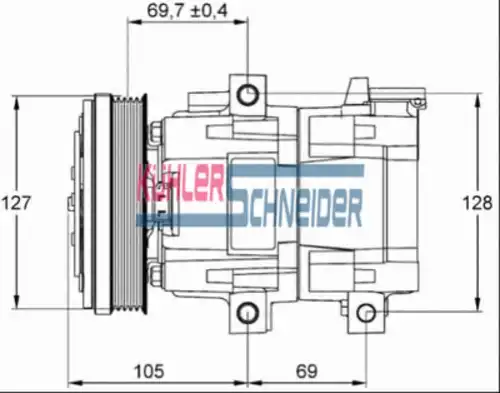 компрессор кондиционера Ford 8413901 KUHLER SCHNEIDER