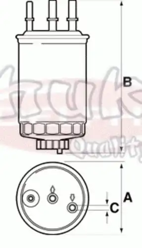 Топливный фильтр ASHUKI 0399-3040