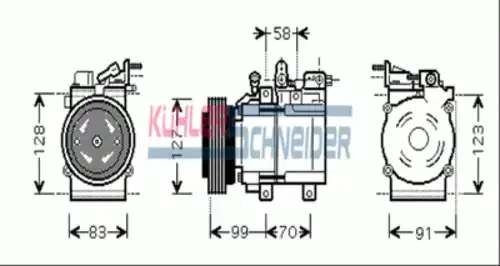 компрессор кондиционера Hyun 8410961 KUHLER SCHNEIDER