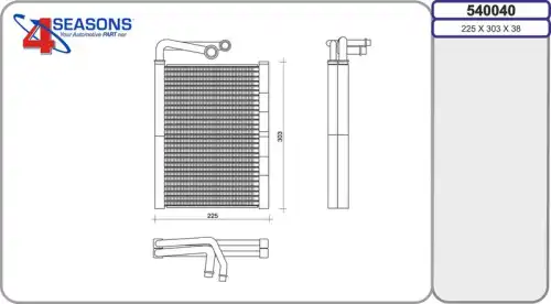 Испаритель кондиционера AHE 540040