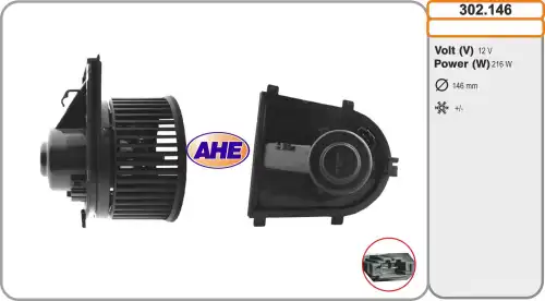 Вентилятор отопителя AHE 302.146