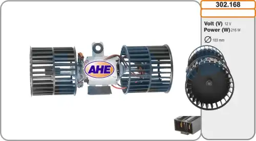 Вентилятор отопителя AHE 302.168