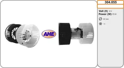 Вентилятор отопителя AHE 304.055