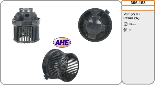 Вентилятор отопителя AHE 306.153