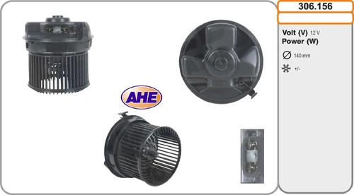 Вентилятор отопителя AHE 306.156