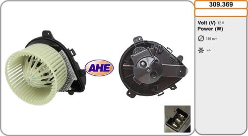 Вентилятор отопителя AHE 309.369