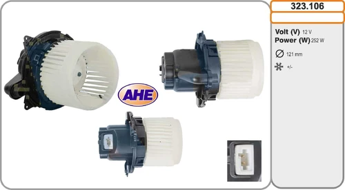 Вентилятор отопителя AHE 323.106