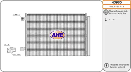 Конденсатор, кондиционер 43985 AHE