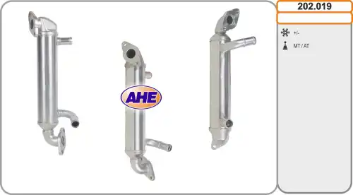 Радиатор, рециркуляция ОГ 202.019 AHE