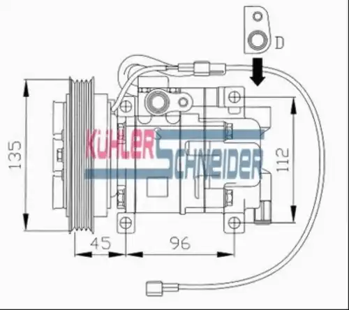 компрессор кондиционера Maz 8483961 KUHLER SCHNEIDER