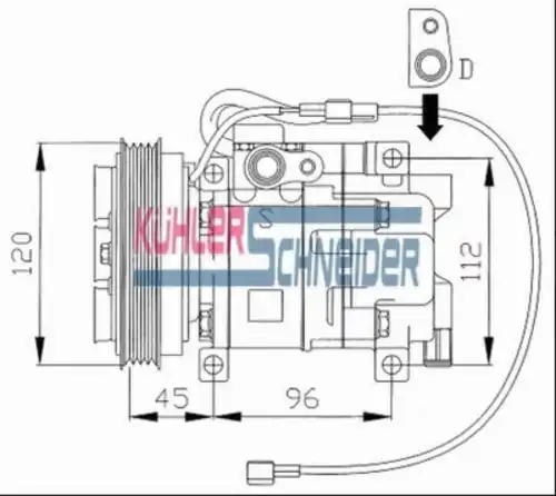 компрессор кондиционера Maz 8483951 KUHLER SCHNEIDER