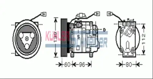 компрессор кондиционера Maz 8404301 KUHLER SCHNEIDER