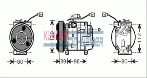 компрессор кондиционера Maz 8411541 KUHLER SCHNEIDER