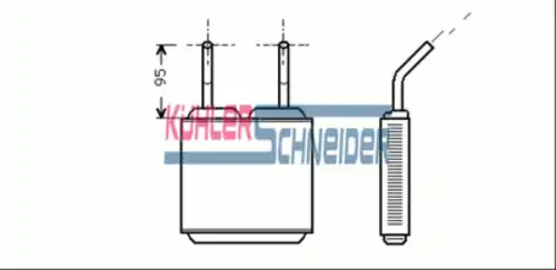 Радиатор печки KUHLER SCHNEIDER 0692001