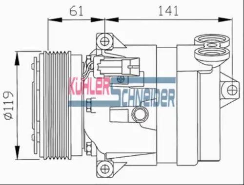 компрессор кондиционера Opel 8417301 KUHLER SCHNEIDER