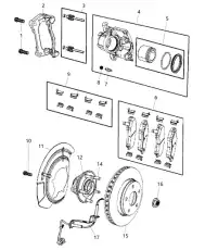 Тормозной диск CHRYSLER 52109938AB ,