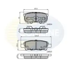 Тормозные колодки дисковые COMLINE CBP31290