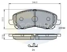Тормозные колодки дисковые COMLINE CBP31256