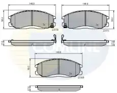 Тормозные колодки дисковые COMLINE CBP3938