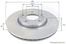 Тормозной диск COMLINE ADC1092V вентилируемый , передняя ось