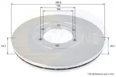 Тормозной диск COMLINE ADC1069V вентилируемый , передняя ось