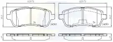 Тормозные колодки дисковые передняя ось COMLINE CBP01618