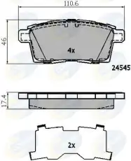 Тормозные колодки дисковые COMLINE CBP01731