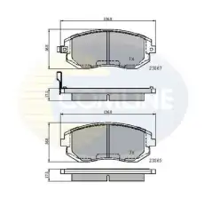 Тормозные колодки дисковые COMLINE CBP31208