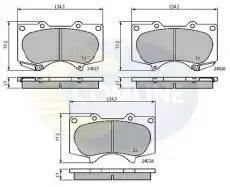 Тормозные колодки дисковые COMLINE CBP31201