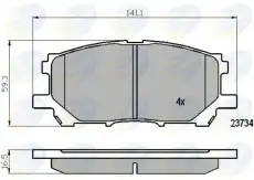 Тормозные колодки дисковые COMLINE CBP01750