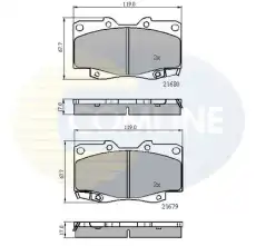 колодки дисковые торм. перед. Toyo CBP31574 COMLINE