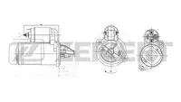 Стартер ZEKKERT AN-1030