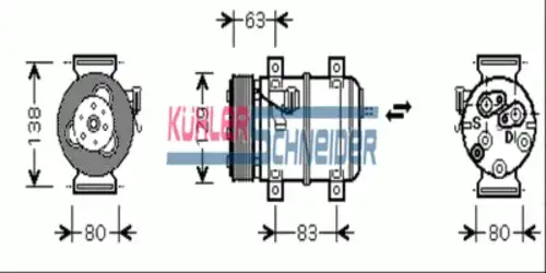 компрессор кондиционера Volv 8406971 KUHLER SCHNEIDER