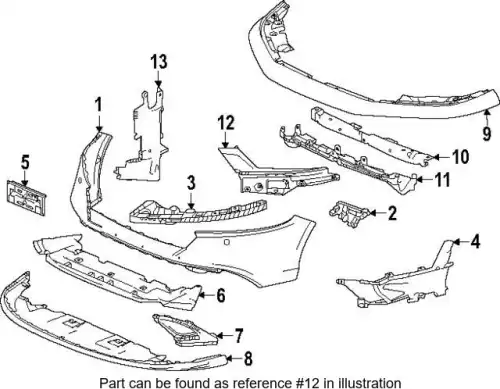 облицовка бампера 71108-30A-A00 HONDA