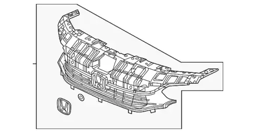 Решетка радиатора HONDA 71200-T43-A51