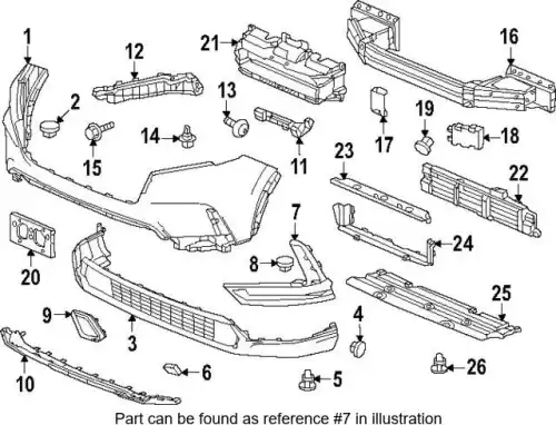 кронштейн бампера 71190-3A0-A20 HONDA