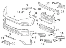 Усилитель бампера HONDA 71170-TLA-A50