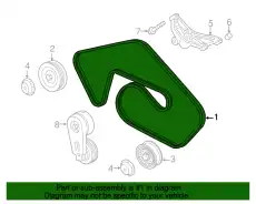 LR184623 РЕМЕНЬ LAND ROVER